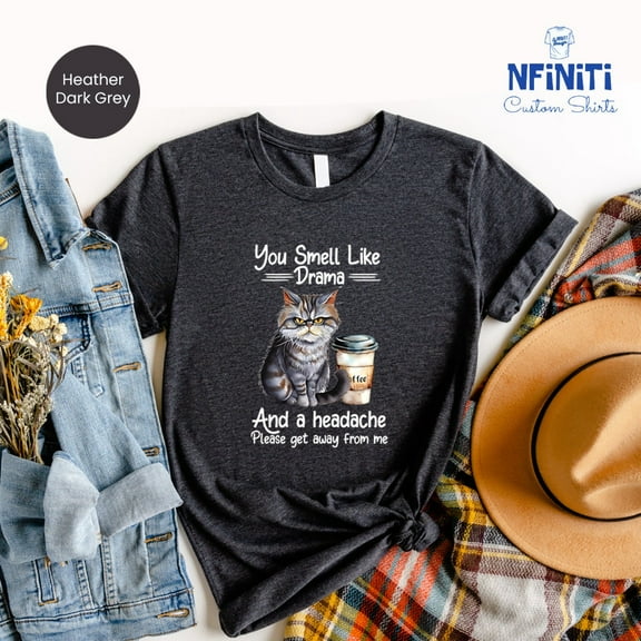 Grumpy Cat Coffee T-Shirt: Cat Lover Tee TSHIRT All Size S-5XL