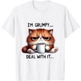 thumbnail image 1 of Grumpy Cat Deal With It Graphic T-Shirt, 1 of 5