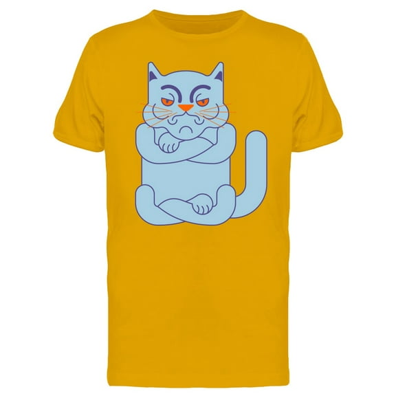 Grumpy Cat Doodle Cartoon Tee Men's -Image by Shutterstock