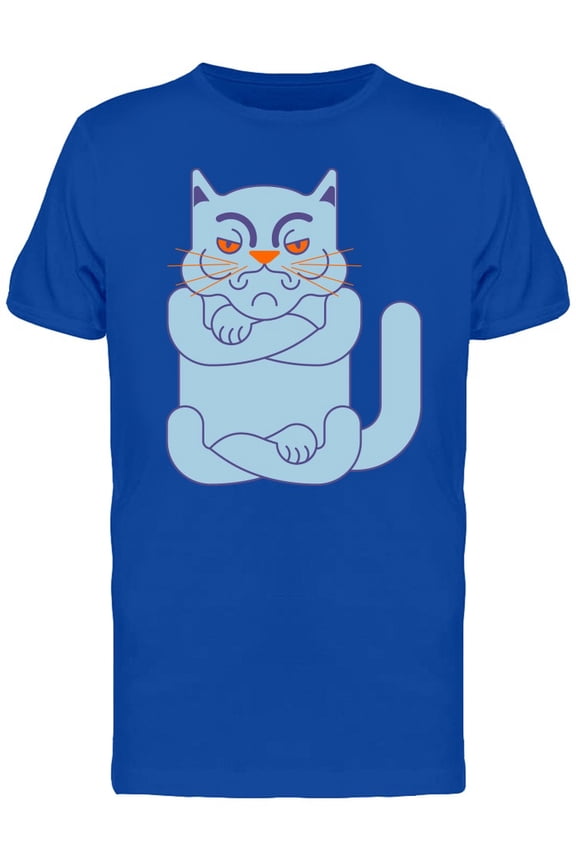 Grumpy Cat Doodle Cartoon Tee Men's -Image by Shutterstock