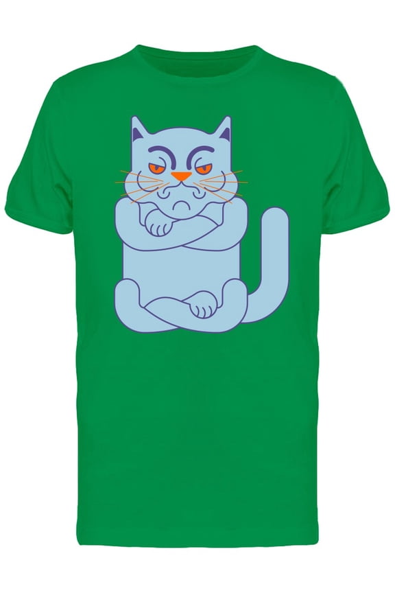 Grumpy Cat Doodle Cartoon Tee Men's -Image by Shutterstock