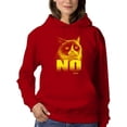 thumbnail image 1 of Grumpy Cat Face Art In Yellow Hoodie Women -T-Line Designs, Female Large, 1 of 4