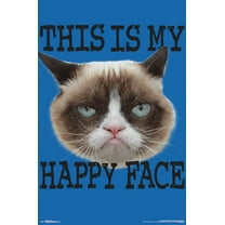 Grumpy Cat - Face Wall Poster, 22.375" x 34"