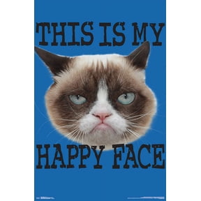 Grumpy Cat - Face Wall Poster, 22.375" x 34"