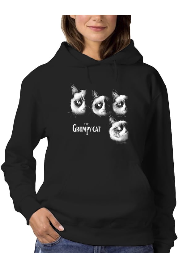 Faces Hoodie Women -T-Line Designs, Female Large