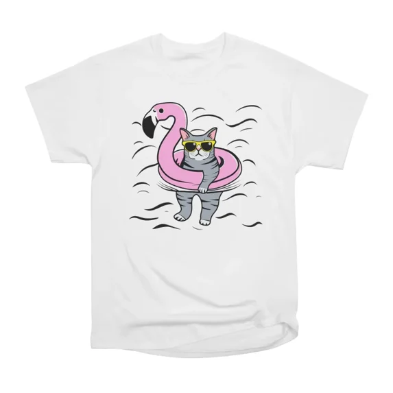 Grumpy Cat Float T-Shirt Tee Gift For Him Merch For Her Apparel For Friend
