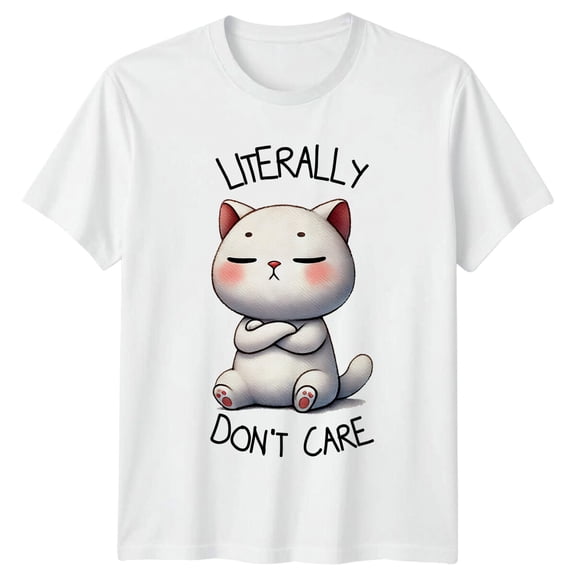 Grumpy Cat Graphic Cartoon Animal Pun T-Shirt All Size S-5XL