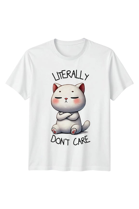 Grumpy Cat Graphic Cartoon Animal Pun T-Shirt All Size S-5XL
