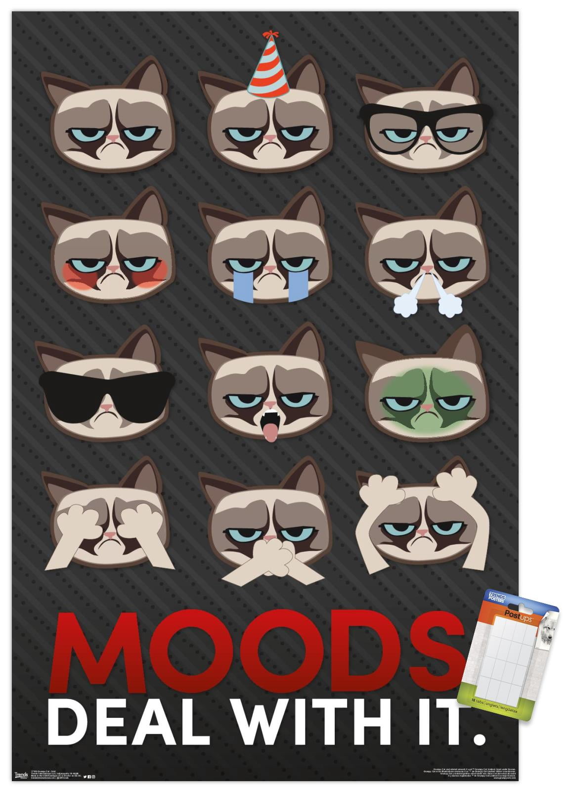 Grumpy Cat - Grid Wall Poster, 14.725" x 22.375"
