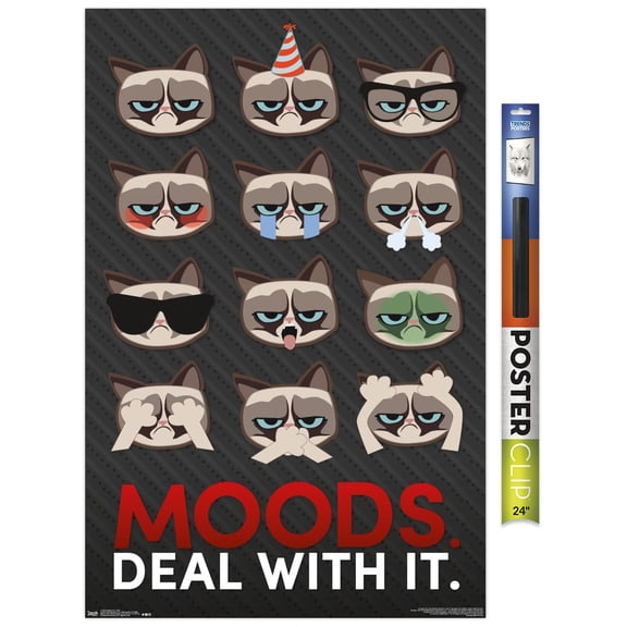 Grumpy Cat - Grid Wall Poster, 22.375" x 34"