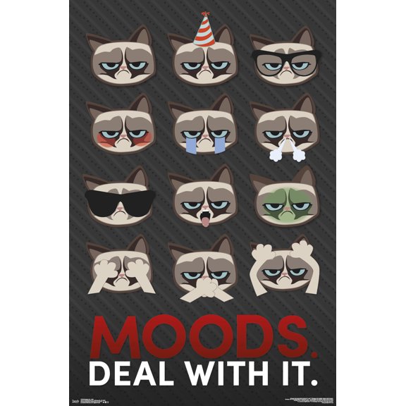 Grumpy Cat - Grid Wall Poster, 22.375" x 34"