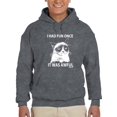thumbnail image 1 of Grumpy Cat I Had Fun Hoodie Men -T-Line Designs, Male XX-Large, 1 of 4