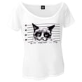 thumbnail image 1 of Grumpy Cat - Mug Shot Juniors Dolman T-Shirt, 1 of 4