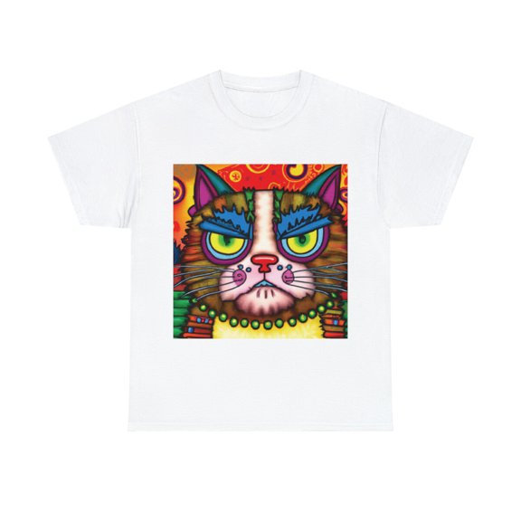 Grumpy Cat Retro Cartoon Pet Lover T-Shirt