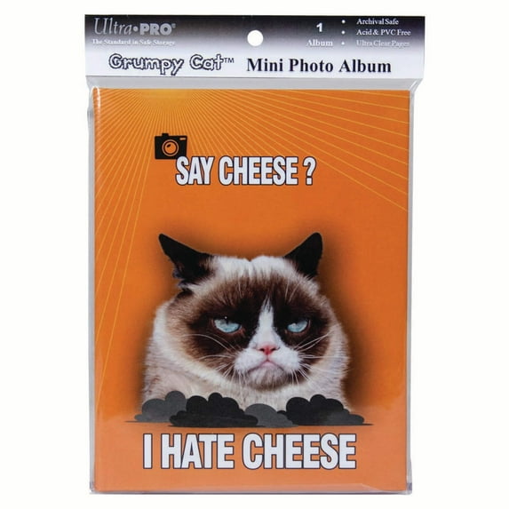 Grumpy Cat Say Cheese Mini Photo Album for 4" x 6" Prints with Sticker Sheets