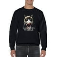 thumbnail image 1 of Grumpy Cat Stay Grumpy Quote Sweatshirt Men -T-Line Designs, Male XX-Large, 1 of 4