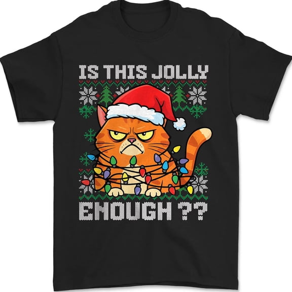 Grumpy Cat Sweater Is This Jolly Enough Cat T-Shirt All Size S-5Xl