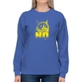 thumbnail image 1 of Grumpy Cat With The Word No Sweatshirt Women -T-Line Designs, Female Large, 1 of 4