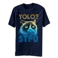 thumbnail image 1 of Grumpy Cat YOLO Men's Navy Blue T-Shirt | L, 1 of 1