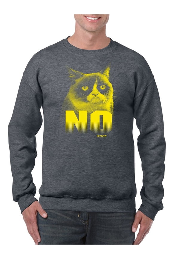 Yellow Design Sweatshirt Men -T-Line Designs, Male Large