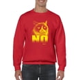 thumbnail image 1 of Grumpy Cat Yellow Design Sweatshirt Men -T-Line Designs, Male Small, 1 of 4