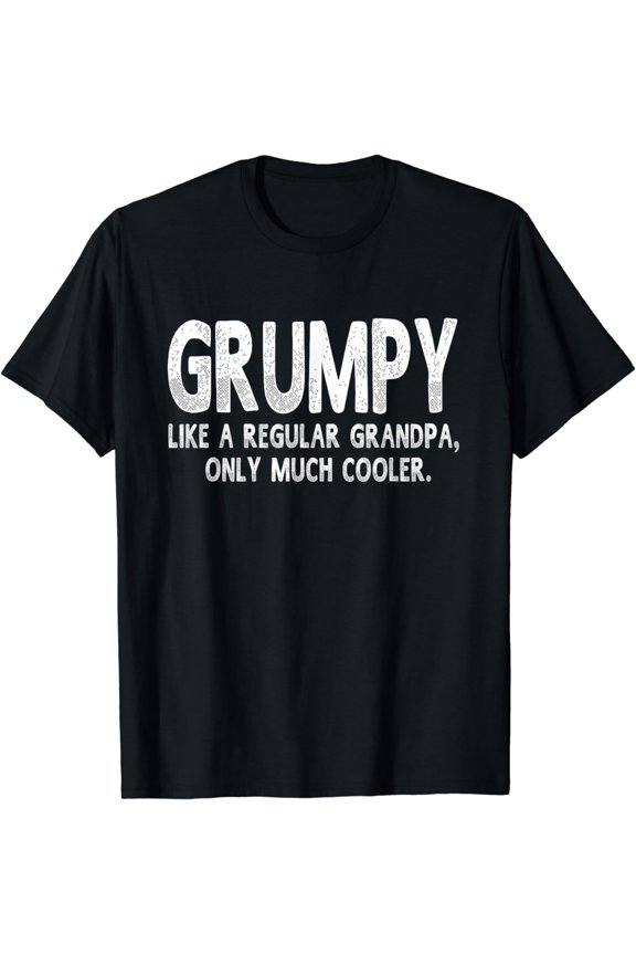 Grumpy Definition Like Regular Grandpa Only Cooler Funny T-Shirt