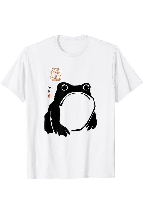 Grumpy Frog Japanese Art Unisex T-Shirt for Men Women Kids