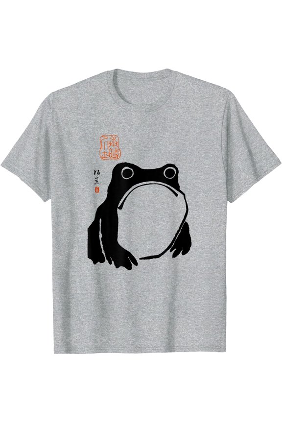 Grumpy Frog Japanese Art Unisex T-Shirt for Men Women Kids