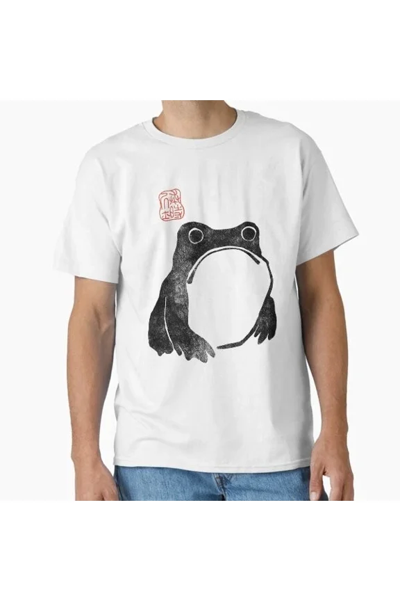Grumpy Frog Japanese Classic T-Shirt Unisex S-5XL Hot Trending Shirt, Vintage Birthday Gift