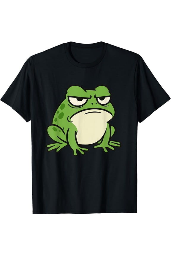 Grumpy Frog Toad Animal Design Gift For Men Women T-Shirt Size S-5XL