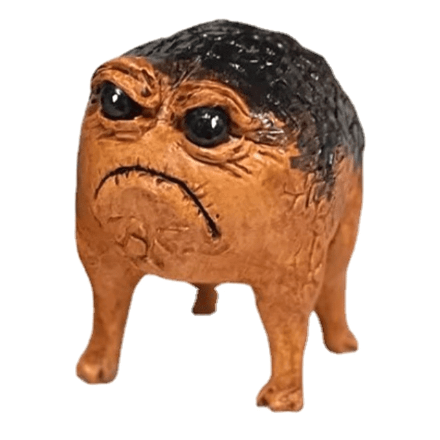 Grumpy Frog Toad Statue Ugly Angry Outdoor Garden Yard Decor Fun ...