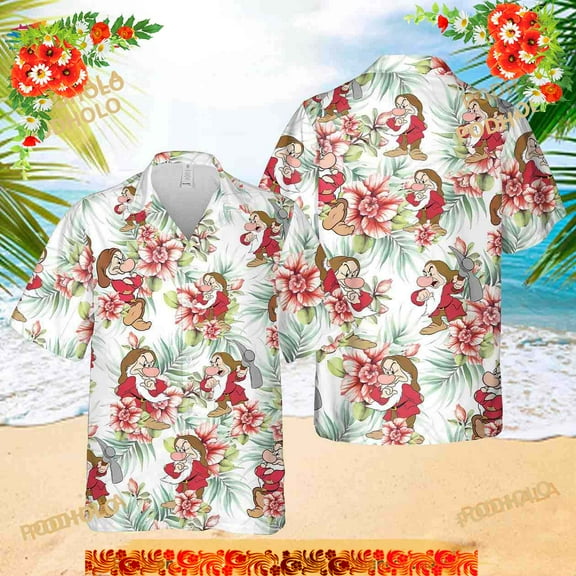 Grumpy Funny Hawaiian Shirt, Grumpy Disney Summer Tropical Funny Aloha Shirt