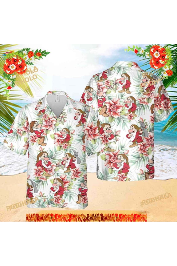 Grumpy Funny Hawaiian Shirt, Grumpy Disney Summer Tropical Funny Aloha Shirt