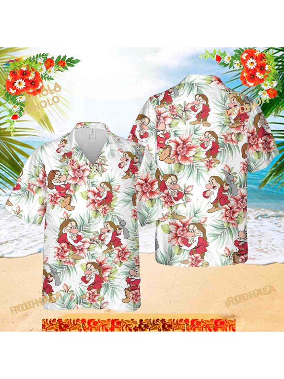 Grumpy Funny Hawaiian Shirt, Grumpy Disney Summer Tropical Funny Aloha Shirt