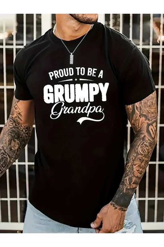 Grumpy Graphic Comfy Stretchy Summer Short Sleeve Casual Unisex T-Shirt ,up to size 5XL