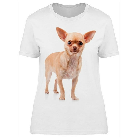 Grumpy Looking Chihuahua T-Shirt Women -Image by Shutterstock, Female Medium