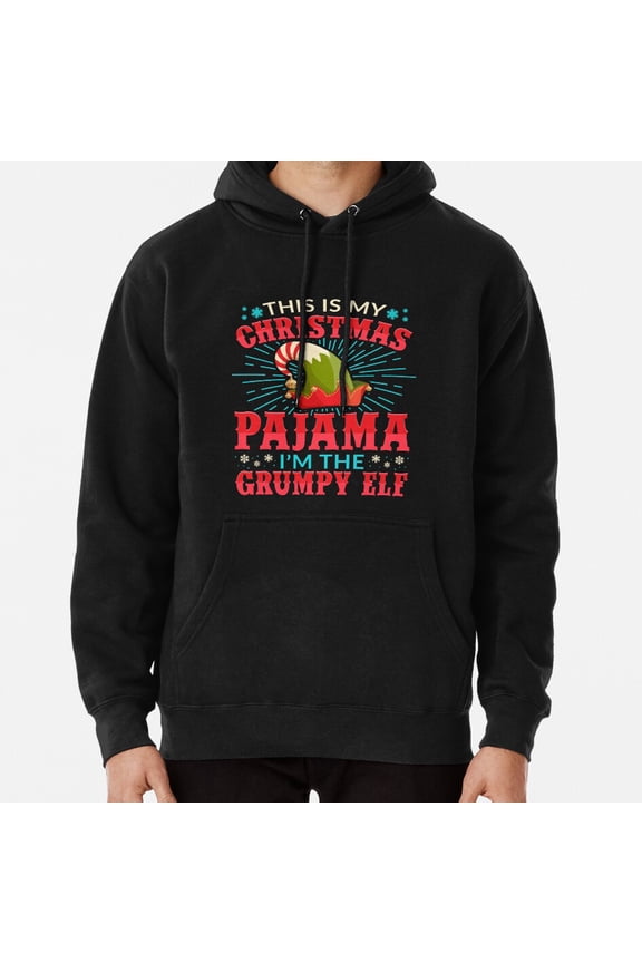 Grumpy Matching Family Christmas Costume Holiday Pajama Outfit Top Hoodie Shirt for Men & Women, up to Size 5XL