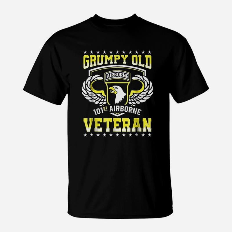 Grumpy Old 101st Airborne Division Veteran TShirt - Walmart.com