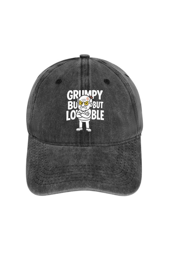 Grumpy Old Charcoal Classic Unisex Cotton Adjustable Baseball Cap – Plain Dad Hat