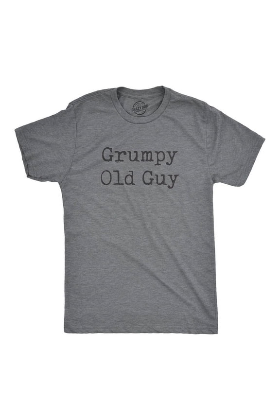 Grumpy Old Guy Funny Sarcastic Men's Graphic T-Shirt Retro Vintage Style Short Sleeve Tee
