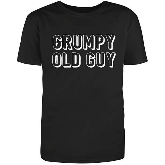 Grumpy Old Guy Graphic Novelty Humor Funny T Shirt Black X-Large