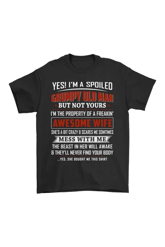 Grumpy Old Man Awesome Wife T-shirt