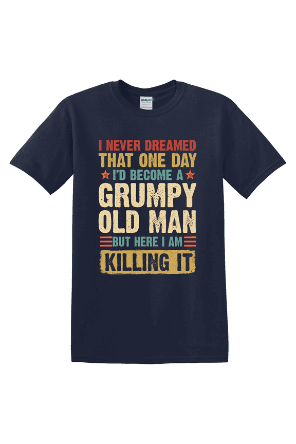Grumpy Old Man Father Graphic T-Shirt