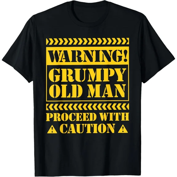 Grumpy Old Man Funny Sarcastic Fathers Day Retro Humor Gift Unisex T-Shirt ,up to size 5XL