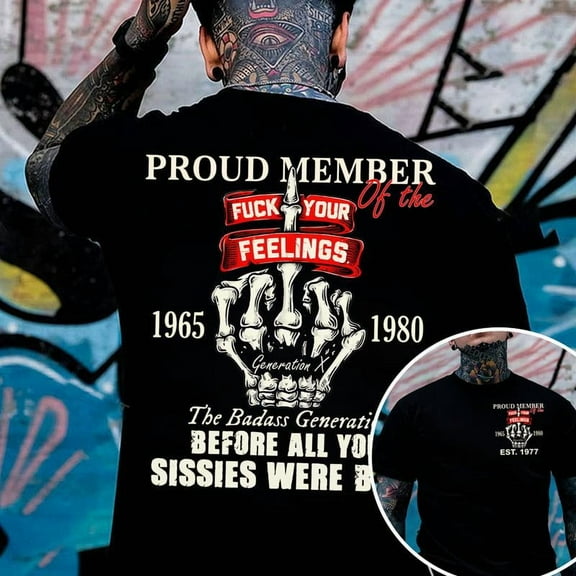 Grumpy Old Man Gen X Custom Year Badass Generation X Comfort Colors T-Shirt - 100% Cotton Unisex Long Sleeve Graphic Tee