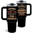 thumbnail image 1 of Grumpy Old Man Tumbler, 40 Oz Stainless Steel Mug with Handle, Funny Birthday Gifts for Fathers Day, Grandpa Birthday Gift, Gag Gifts for Older Men, Retirement Gift Ideas, 1 of 6