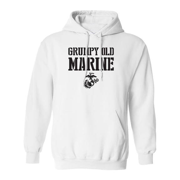 Grumpy Old Marine Adult Hooded Sweatshirt