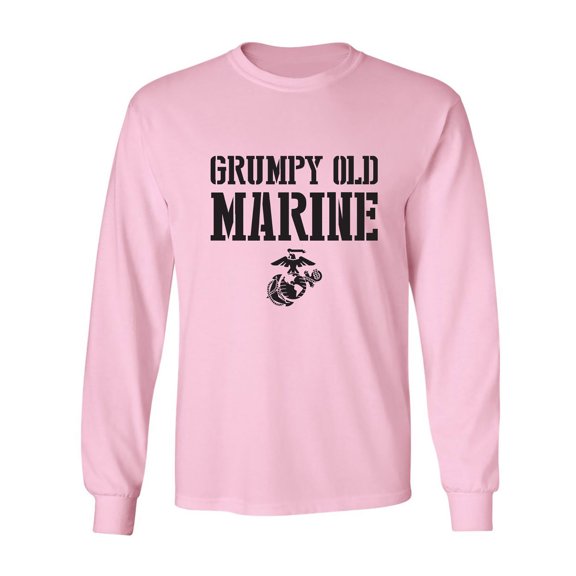Grumpy Old Marine Adult Long Sleeve T-shirt