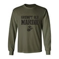 thumbnail image 1 of Grumpy Old Marine Adult Long Sleeve T-shirt, 1 of 3