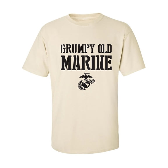 Grumpy Old Marine Adult Short Sleeve T-shirt